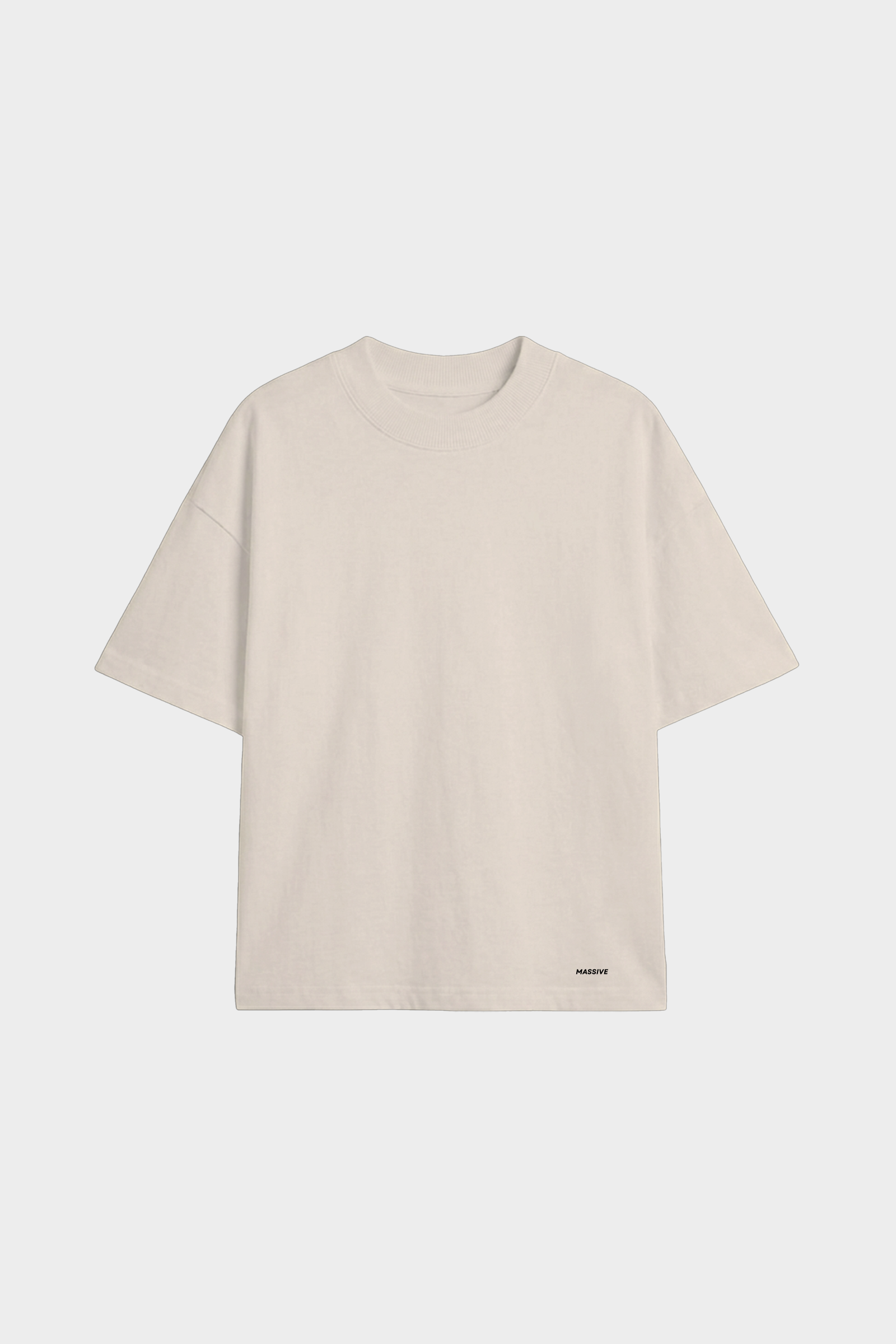 Bone White Basic Oversized T-Shirt