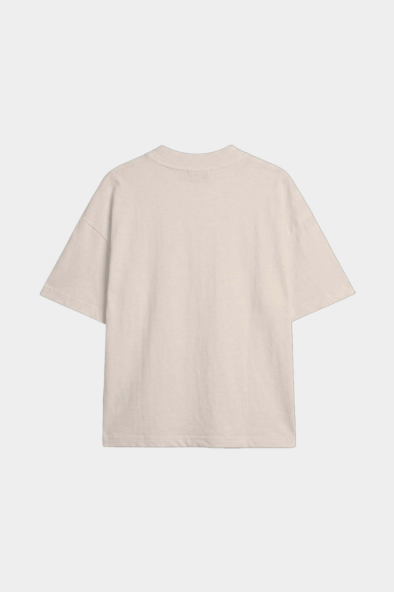 Bone White Basic Oversized T-Shirt